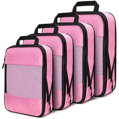 Compression Packing Cubes for Suitcases,Travel Essentials, Lightweight Luggage Organizer Bags, Travel Cubes for Carry on